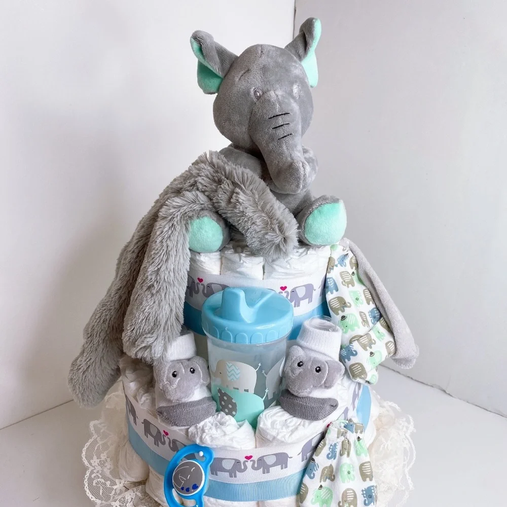 Elephant Diaper Cake